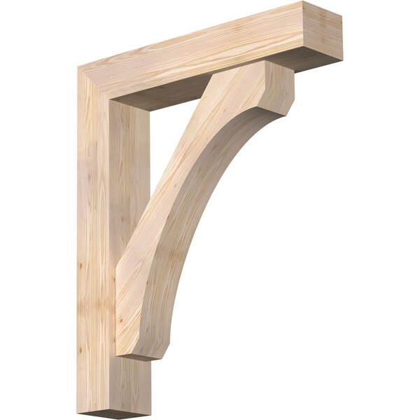 Ekena Millwork Legacy Block Smooth Bracket w/ Offset Brace, Douglas Fir, 7 1/2"W x 36"D x 44"H BKT0806X36X44LEC05SDF - main